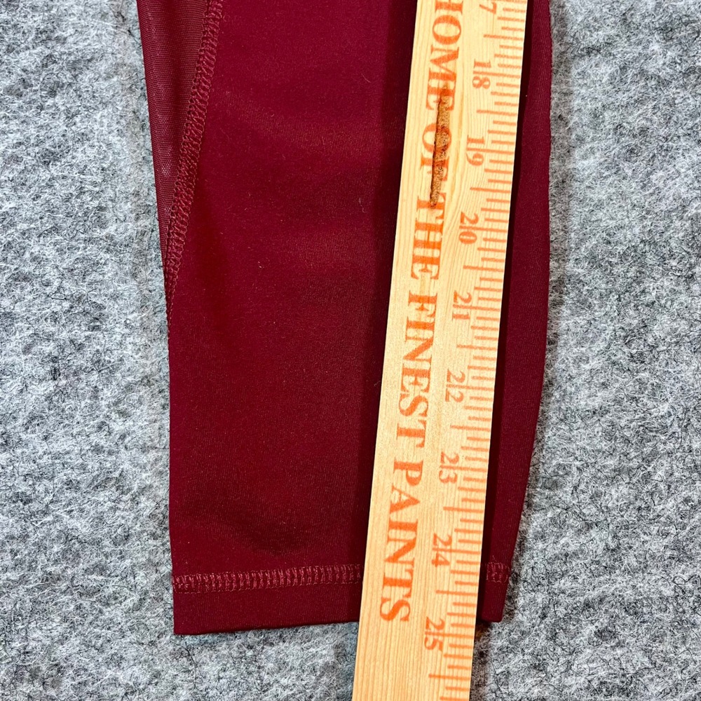 Old Navy Active Elevate Leggings Women M Burgundy Wine Go-Dry Mesh Athleisure - Picture 8 of 8